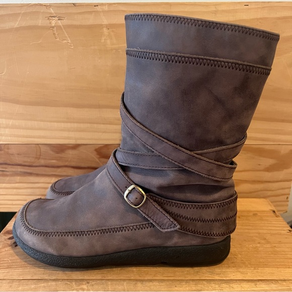 Dansko Mid-calf Moto Boots in Brown Leather size 38 - Picture 2 of 12